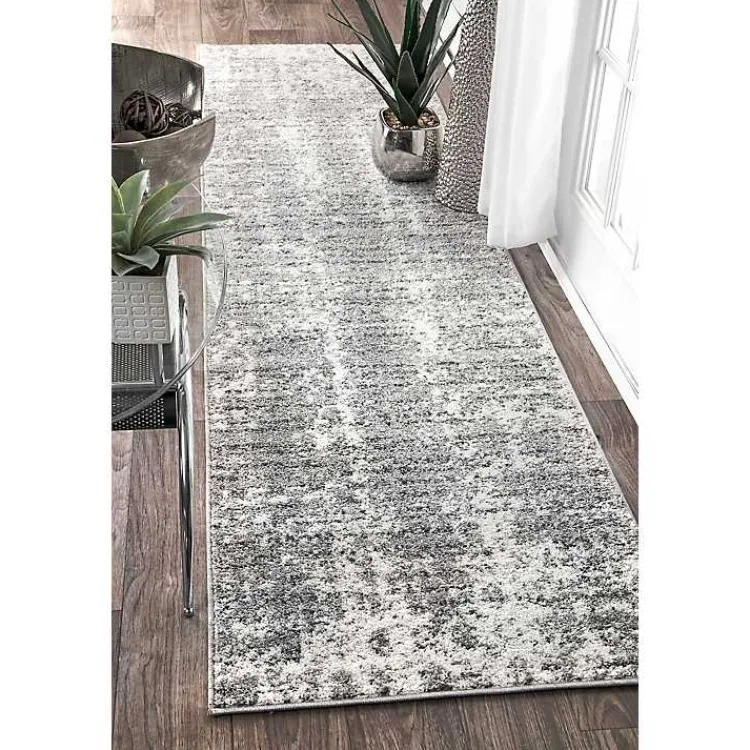 Kirklands Home Accent Rugs|Silver Deena Abstract Runner