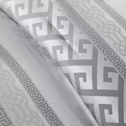 Kirklands Home Comforters|Silver Geometric Stripes 7-pc. Queen Comforter Set