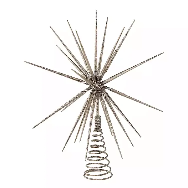New Glitter Starburst Tree Topper Christmas Tree Decorations