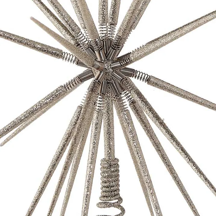 New Glitter Starburst Tree Topper Christmas Tree Decorations
