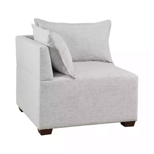 Kirklands Home Sofas & Loveseats|Silver Modular Corner Accent Chair Gray
