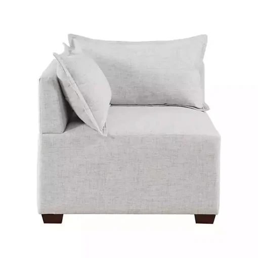 Kirklands Home Sofas & Loveseats|Silver Modular Corner Accent Chair Gray