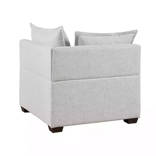 Kirklands Home Sofas & Loveseats|Silver Modular Corner Accent Chair Gray