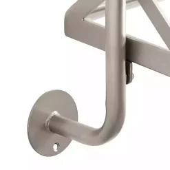 Kirklands Home Shelves|Metal and Glass 3-Tier Wall Shelf Silver