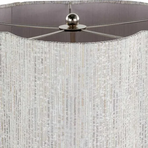 Kirklands Home Table Lamps|Silver Metal Lila Table Lamp