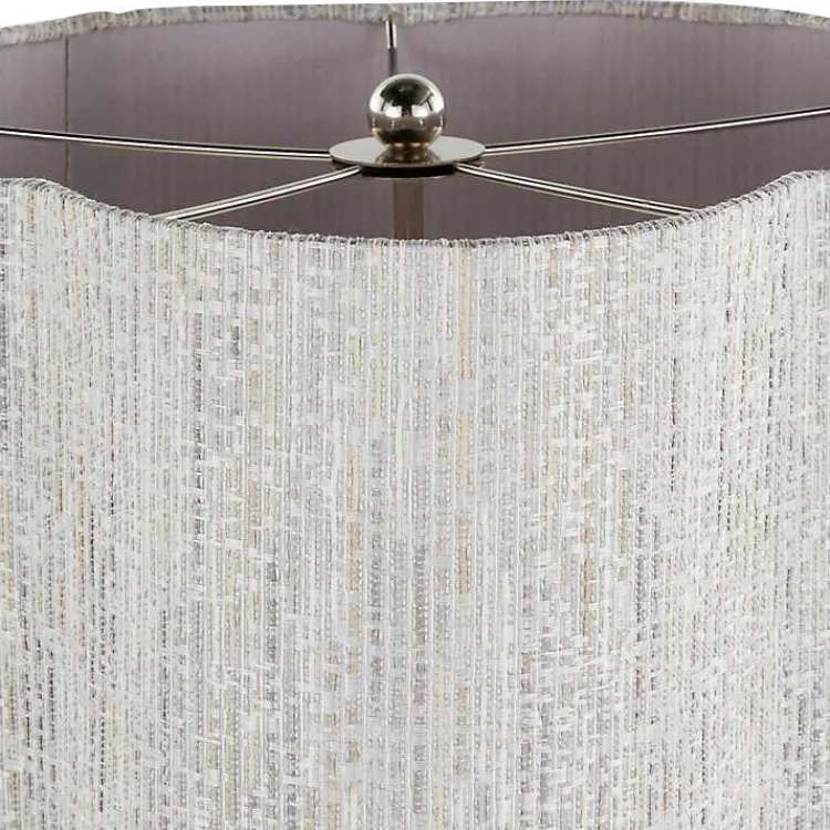 Kirklands Home Table Lamps|Silver Metal Lila Table Lamp