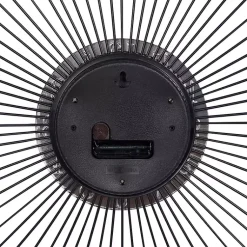 Kirklands Home Clocks|Silver Metal Sunburst Droplet Frame Clock