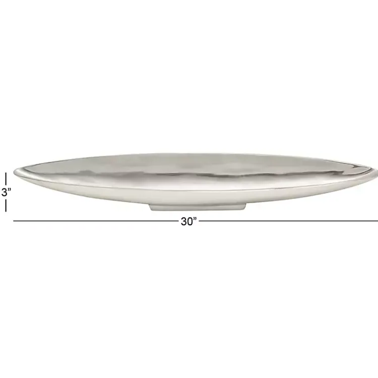 Metallic Canoe Tray Decorative Trays