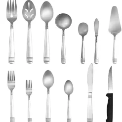 Kirklands Home Flatware & Cutlery|Stainless Steel 55-pc. Flatware Set Silver