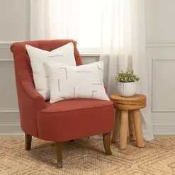 Best Silver Woven Lines Throw Pillow Pillows