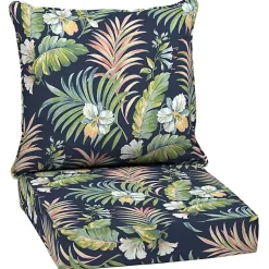 Kirklands Home Outdoor Cushions & Pillows|Simone Tropical 2-pc. Outdoor Deep Seat Cushion