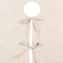 Clearance Simple Beige Linen Blend Tree Skirt, 72 in. Christmas Tree Skirts & Collars