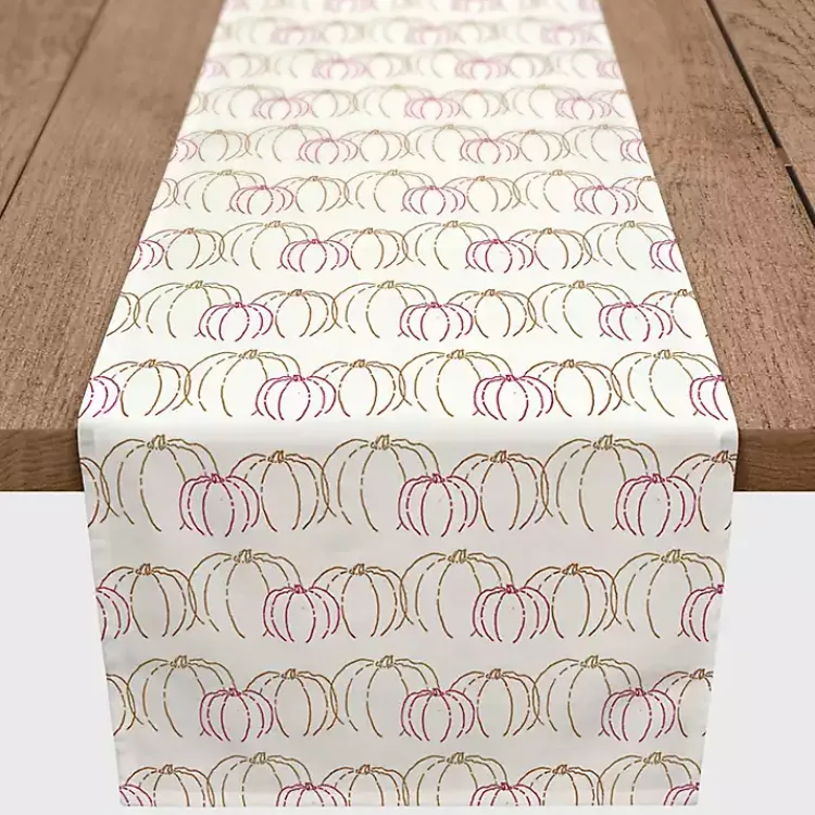 Hot Simple Pumpkins Table Runner, 90 in. Fall