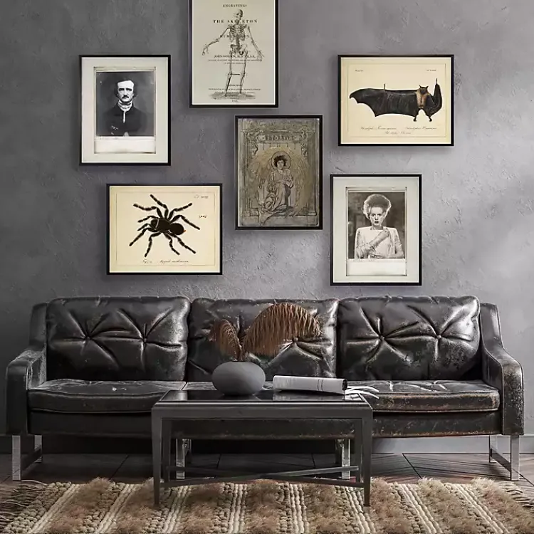 Discount Skeleton Framed Halloween Wall Art Halloween