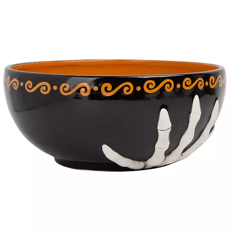 Online Skeleton Hands Ceramic Bowl Halloween