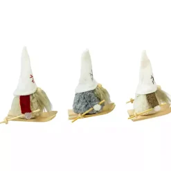 Sale Skiing Gnome Ornaments, Set of 3 Christmas Ornaments