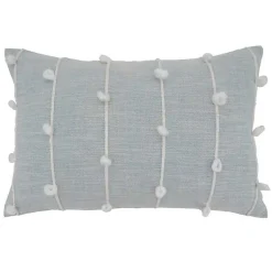Online Sky Blue Knotted Line Lumbar Throw Pillow Pillows