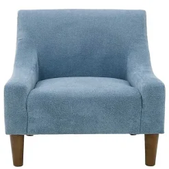 Kirklands Home Accent Chairs|Sky Upholstered Shea Accent Chair Blue