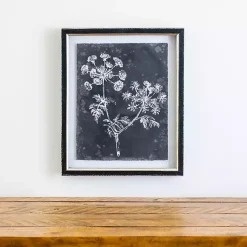 Kirklands Home Framed Art|Slate Floral I Framed Art Print Blue