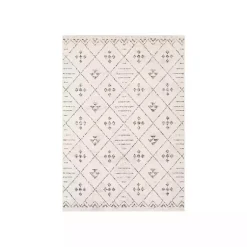 Kirklands Home Area Rugs|Slate Gray Diamond Print Area Rug, 5x7