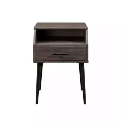 Kirklands Home Accent & End Tables|Slate Open Storage Accent Table Gray