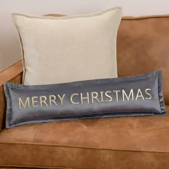 Discount Slate Merry Christmas Lumbar Pillow Pillows