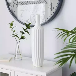 Online Slender Curtain Ribbed Vase, 19 in. Vases