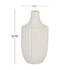 Best Slender Curtain Ribbed Vase, 13 in. Vases