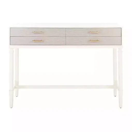 Kirklands Home Entryway Furniture|Sloane Four-Drawer Console Table White