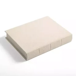 Outlet Small Beige Linen Book Box Baskets & Boxes