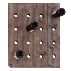 New Small Rustic Barn Wood Wine Bottle Holder Decorative Accents