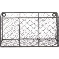 Kirklands Home Wall Storage|Small Wall Hanging Chicken Wire Baskets, Set of 2