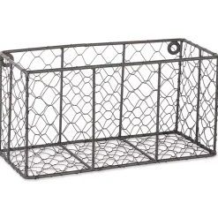 Kirklands Home Wall Storage|Small Wall Hanging Chicken Wire Baskets, Set of 2
