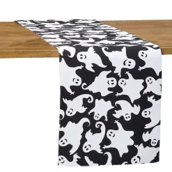 Clearance Smiling Ghost Halloween Table Runner Halloween