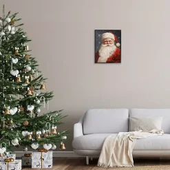 Clearance Smiling Santa Portrait Framed Art Print Christmas Art & Wall Decor