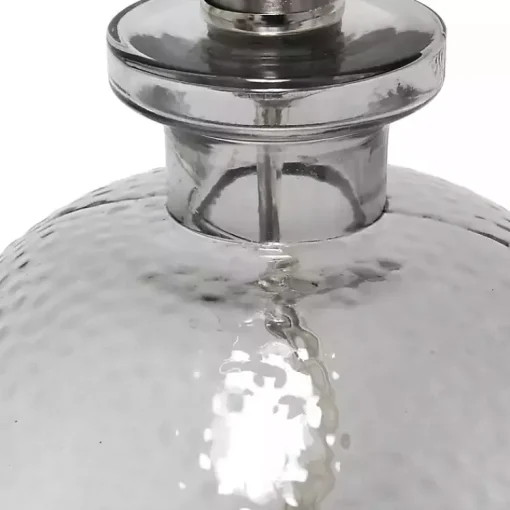 Kirklands Home Table Lamps|Smokey Hammered Glass Shade Table Lamp Gray