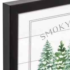 Hot Smoky Mountain Christmas Tree Farm Framed Plaque Christmas Art & Wall Decor