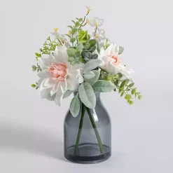 Online Snow Lotus and Greenery Arrangement Arrangements & Greenery