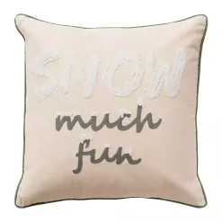 Hot Snow Much Fun Christmas Throw Pillow Pillows