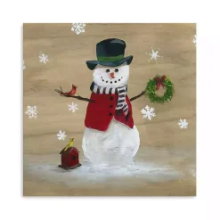 Outlet Snowman Birdhouse Canvas Christmas Art Print Christmas Art & Wall Decor