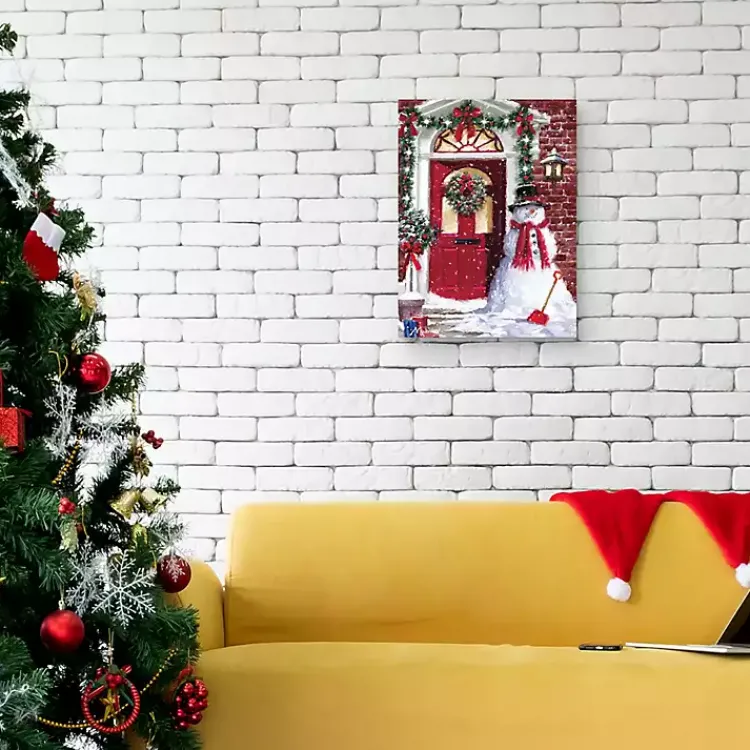 New Snowman Entryway Canvas Art Print Christmas Art & Wall Decor