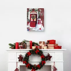 New Snowman Entryway Canvas Art Print Christmas Art & Wall Decor