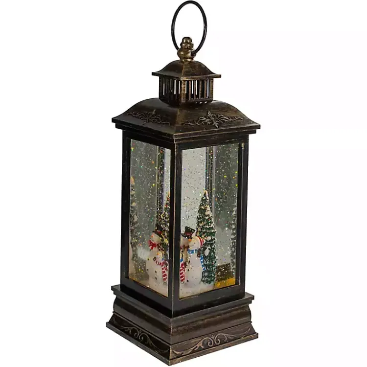 Clearance Snowman Family Christmas LED Glitter Snow Globe Christmas Decorations