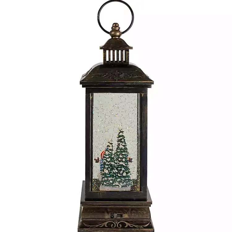 Clearance Snowman Family Christmas LED Glitter Snow Globe Christmas Decorations