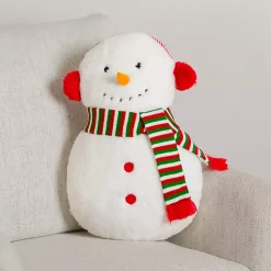 Outlet Snowman Shaped Holiday Pillow Pillows