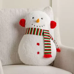 Outlet Snowman Shaped Holiday Pillow Pillows