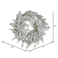 Clearance Snowy Cedar Wreath Wreaths
