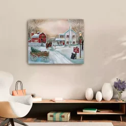 Clearance Snowy Christmas Tree Farm Canvas Art Print Christmas Art & Wall Decor