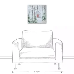 Discount Snowy Church Canvas Art Print Christmas Art & Wall Decor