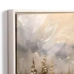 Kirklands Home Canvas Art|Snowy Forest at Dusk Framed Canvas Art Print